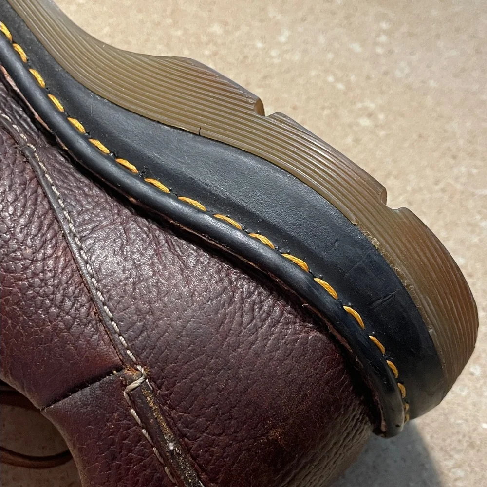 Dr. Martens Two-Tone Brown Leather Derbys